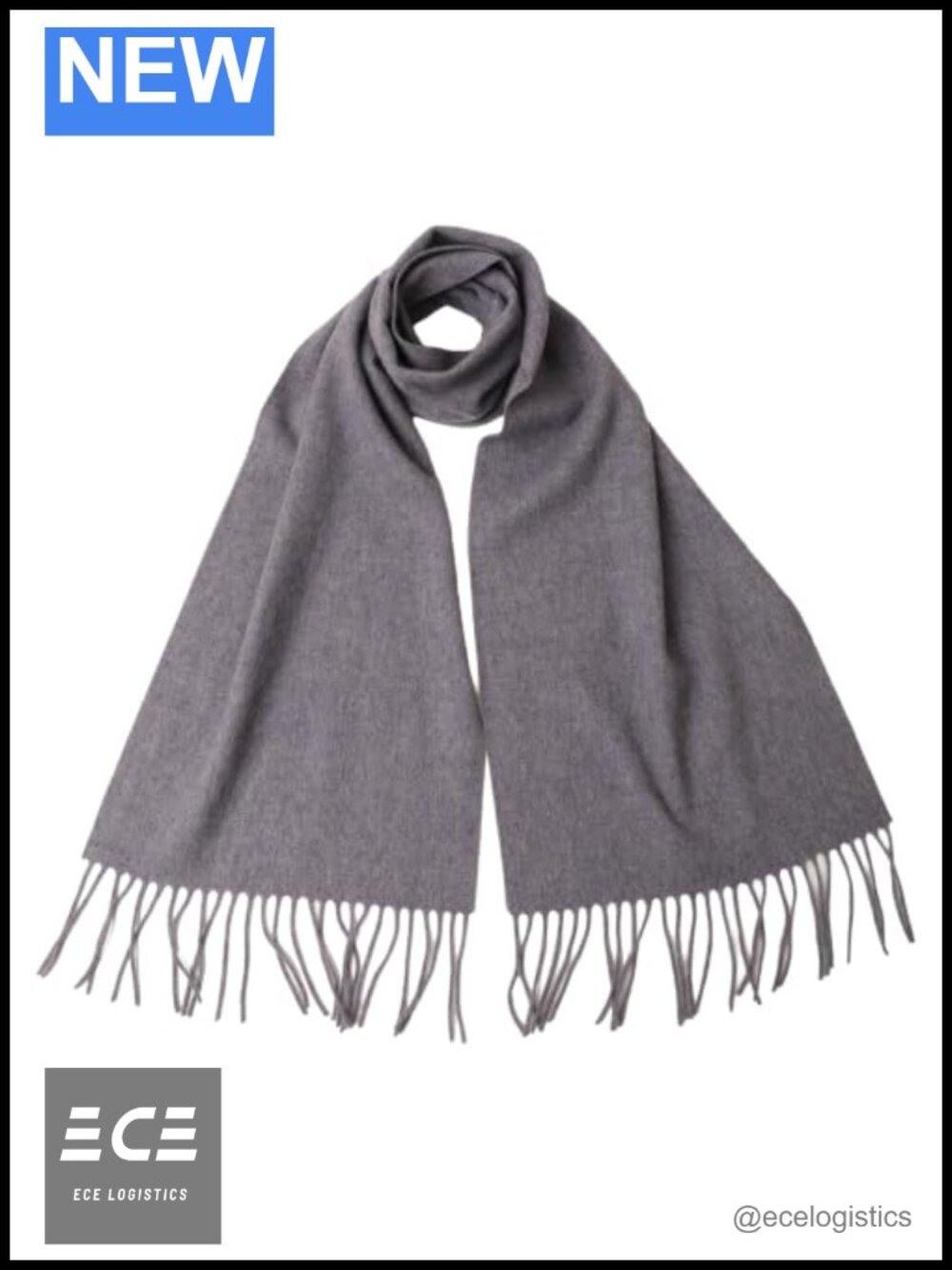 100% Wool Tassel Scarf Winter Warm Long Blanket Wrap Travel Scarf